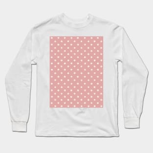 White Daisies in Blush Pink Long Sleeve T-Shirt